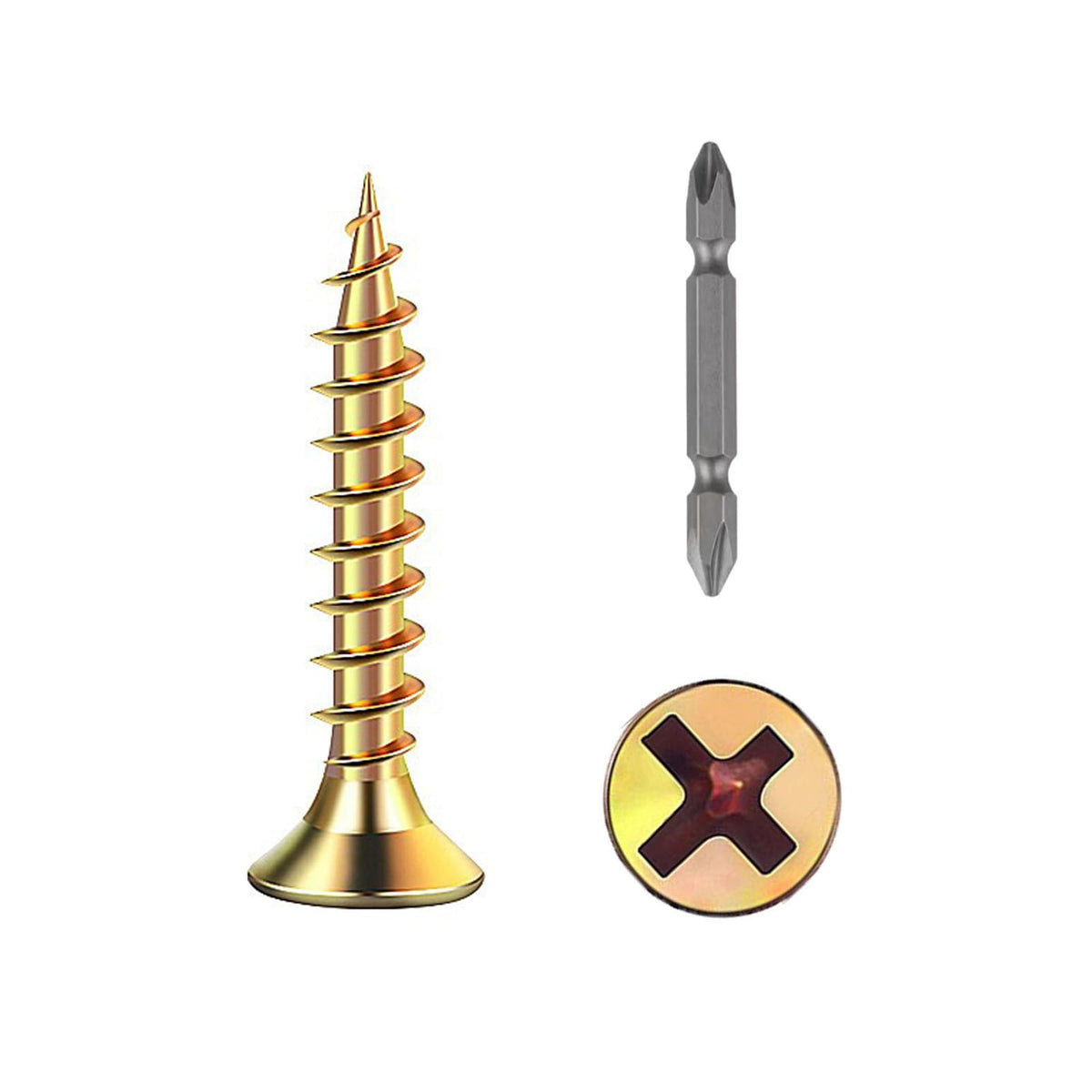 Flat Head Wood Screw, Quick Metal self Tapping Flat Head