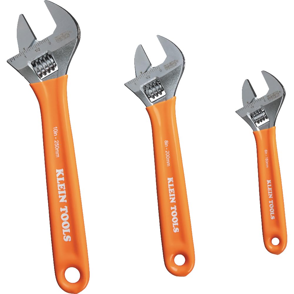 Adjustable Wrench with Extra-Capacity Jaw