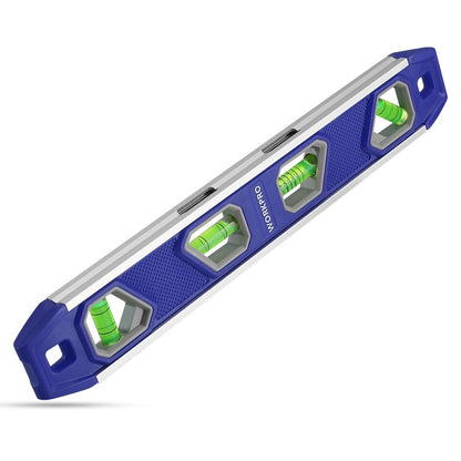 12-Inch Magnetic Torpedo Level with 4 Vials