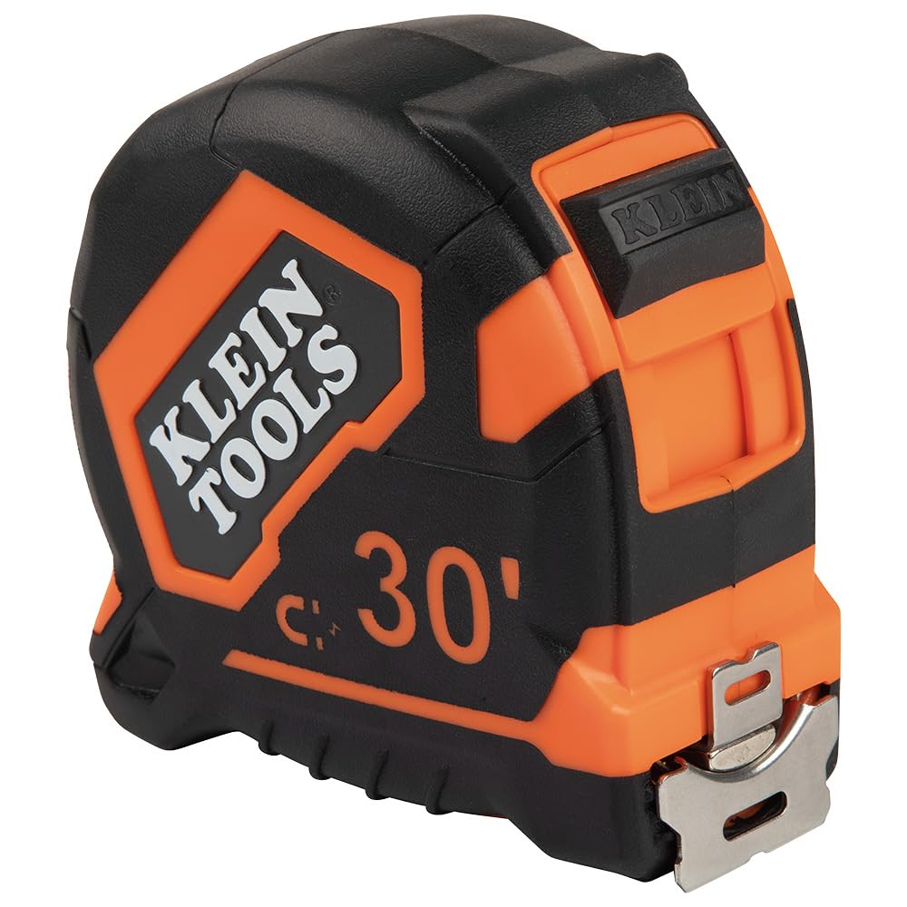 30-Foot Heavy-Duty Tape Measure with Double Hook