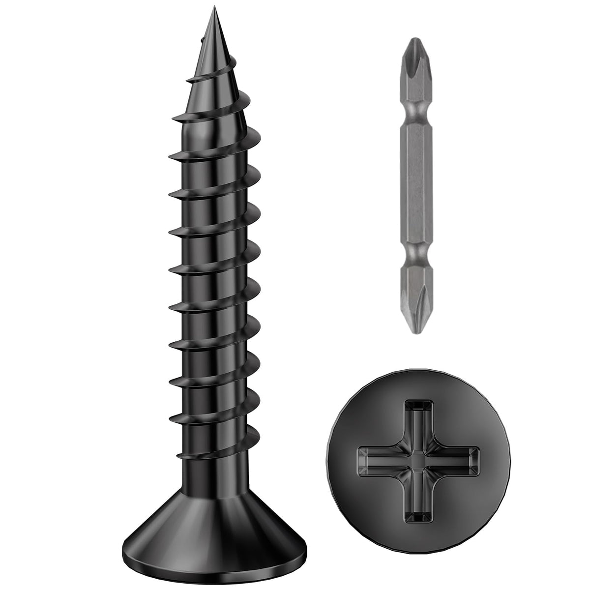 Flat Head Self-Tapping Screws for Wood & Metal