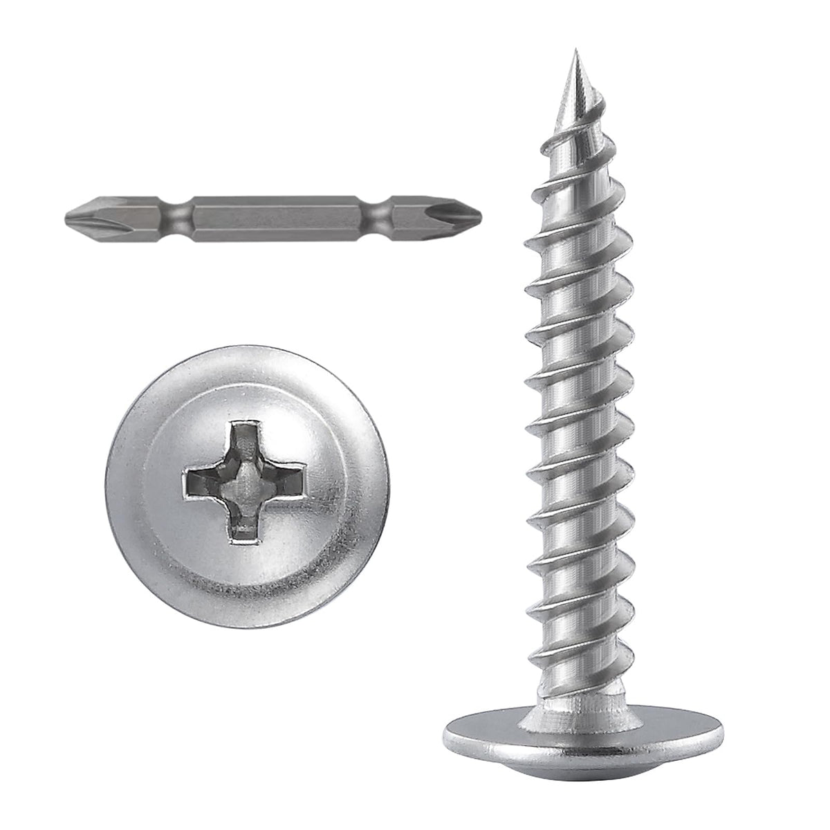 Phillips Truss Head Self-Tapping Wood Screws