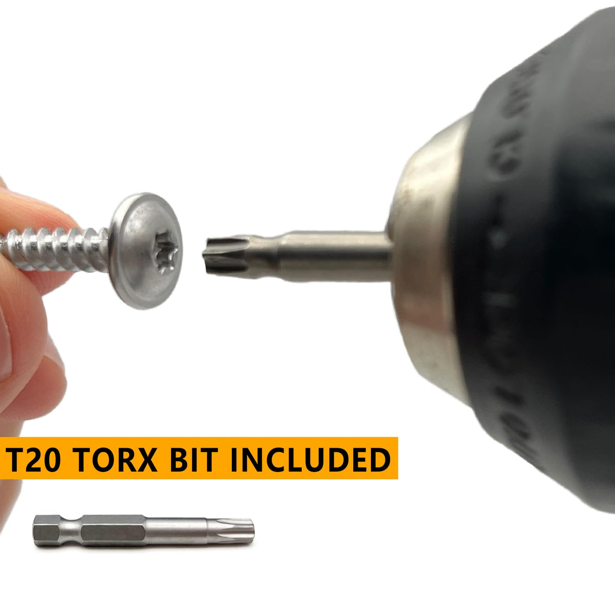T20 Torx Wood Screws in 410 Stainless Steel