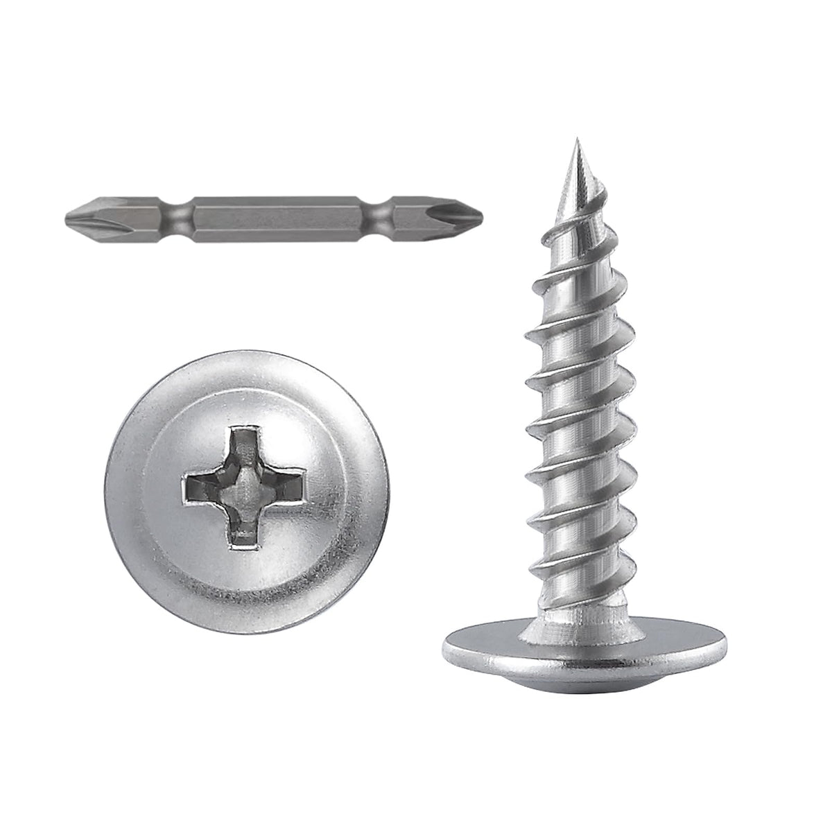 Phillips Truss Head Self-Tapping Wood Screws