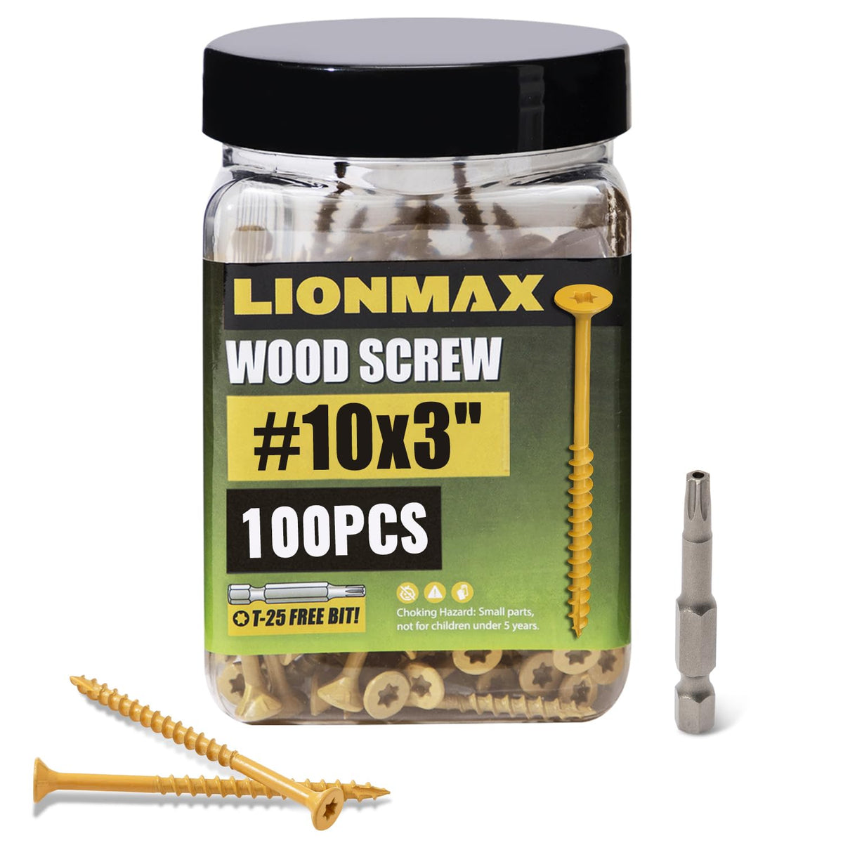 LIONMAX Deck Screws, Wood Screws for Decking