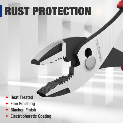 Slip Joint Pliers with Soft Grip and Serrated Jaw