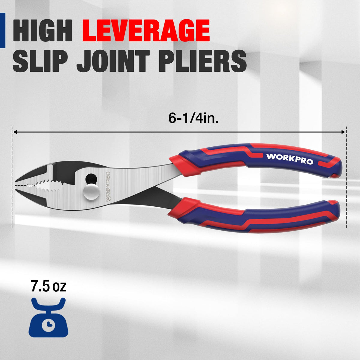 Slip Joint Pliers with Soft Grip and Serrated Jaw