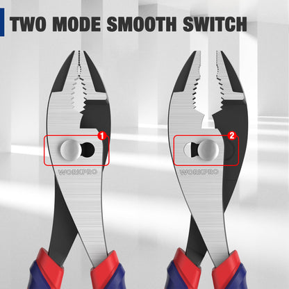 Slip Joint Pliers with Soft Grip and Serrated Jaw