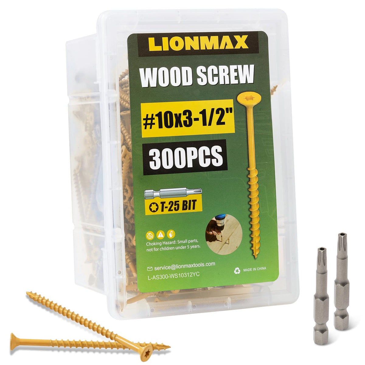 LIONMAX Deck Screws, Wood Screws for Decking