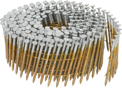 Metabo HPT 13361HPT Collated Wire Coil Siding Nails, Full Round-Head, Ring Shank, Hot-Dipped Galvanized, 3600-Pack