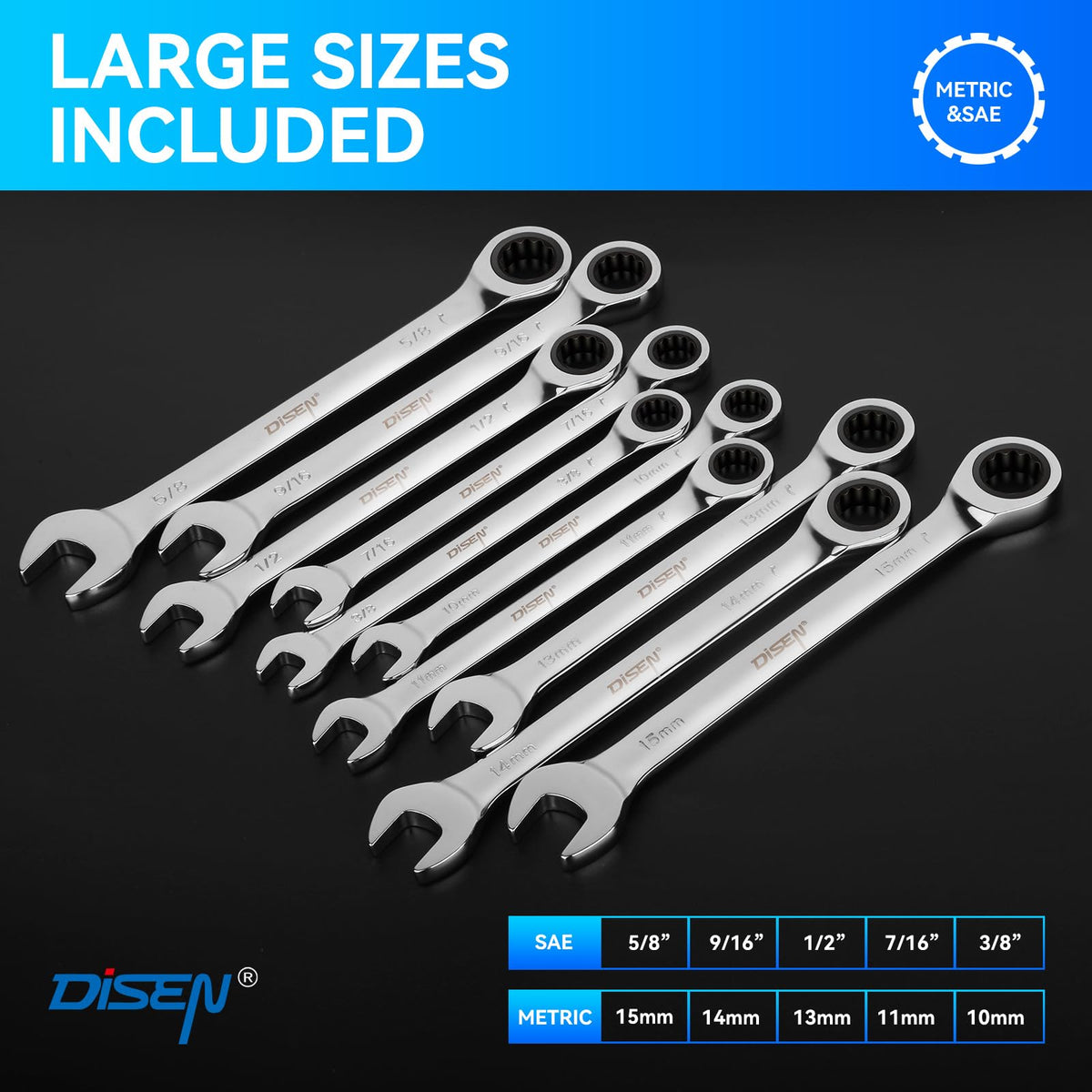 Ratchet Wrench Set for Automotive and Home Repairs