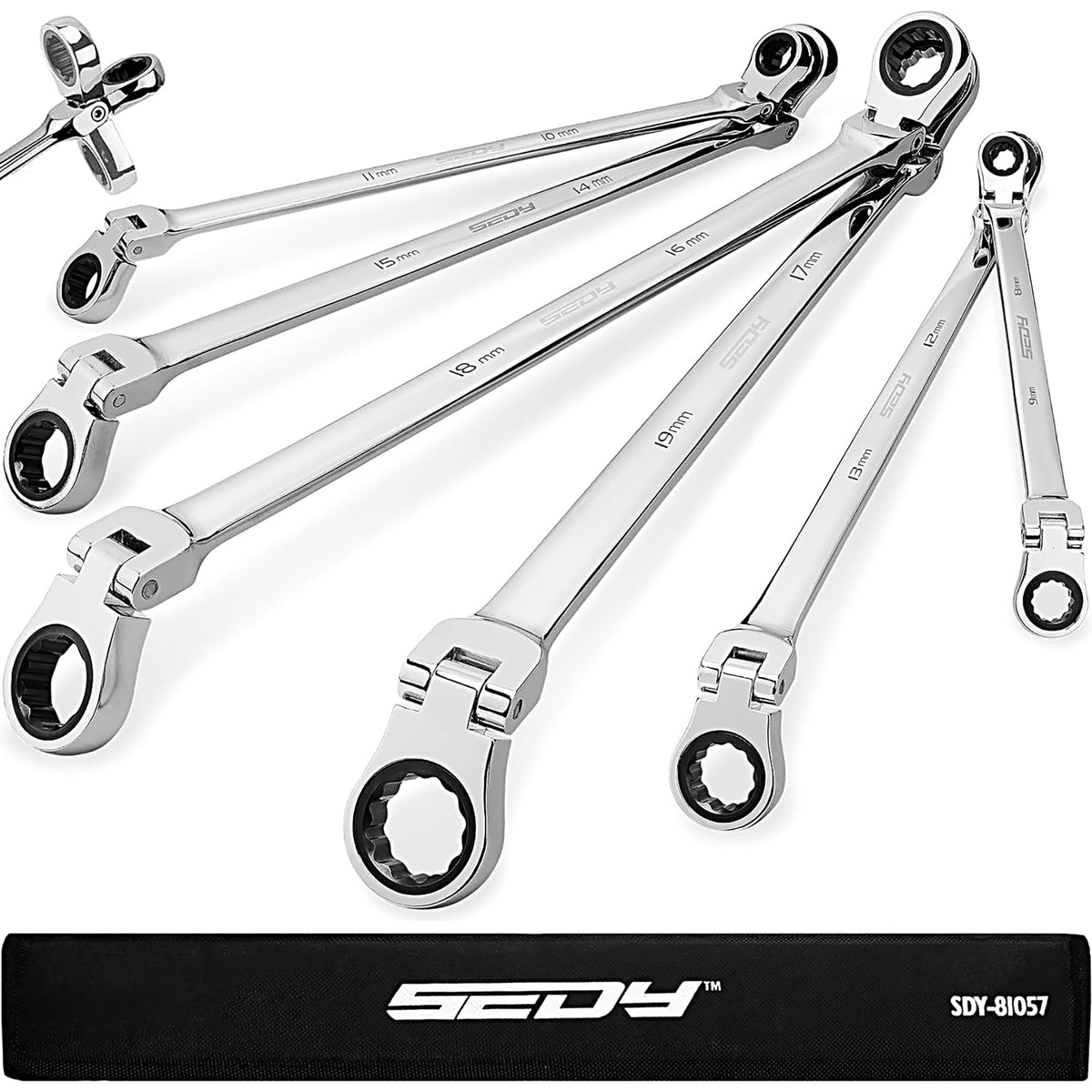 SAE & Metric Combination Wrench Set for Repairs