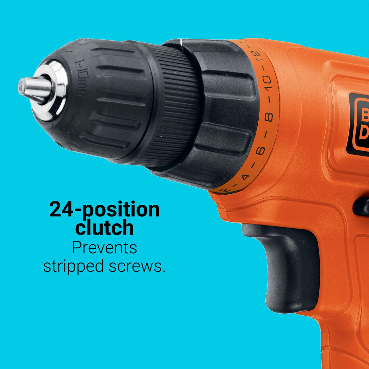BLACK+DECKER 20V MAX Cordless Drill – 30-Piece Kit