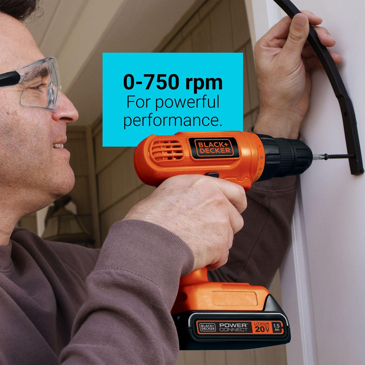 BLACK+DECKER 20V MAX Cordless Drill – 30-Piece Kit
