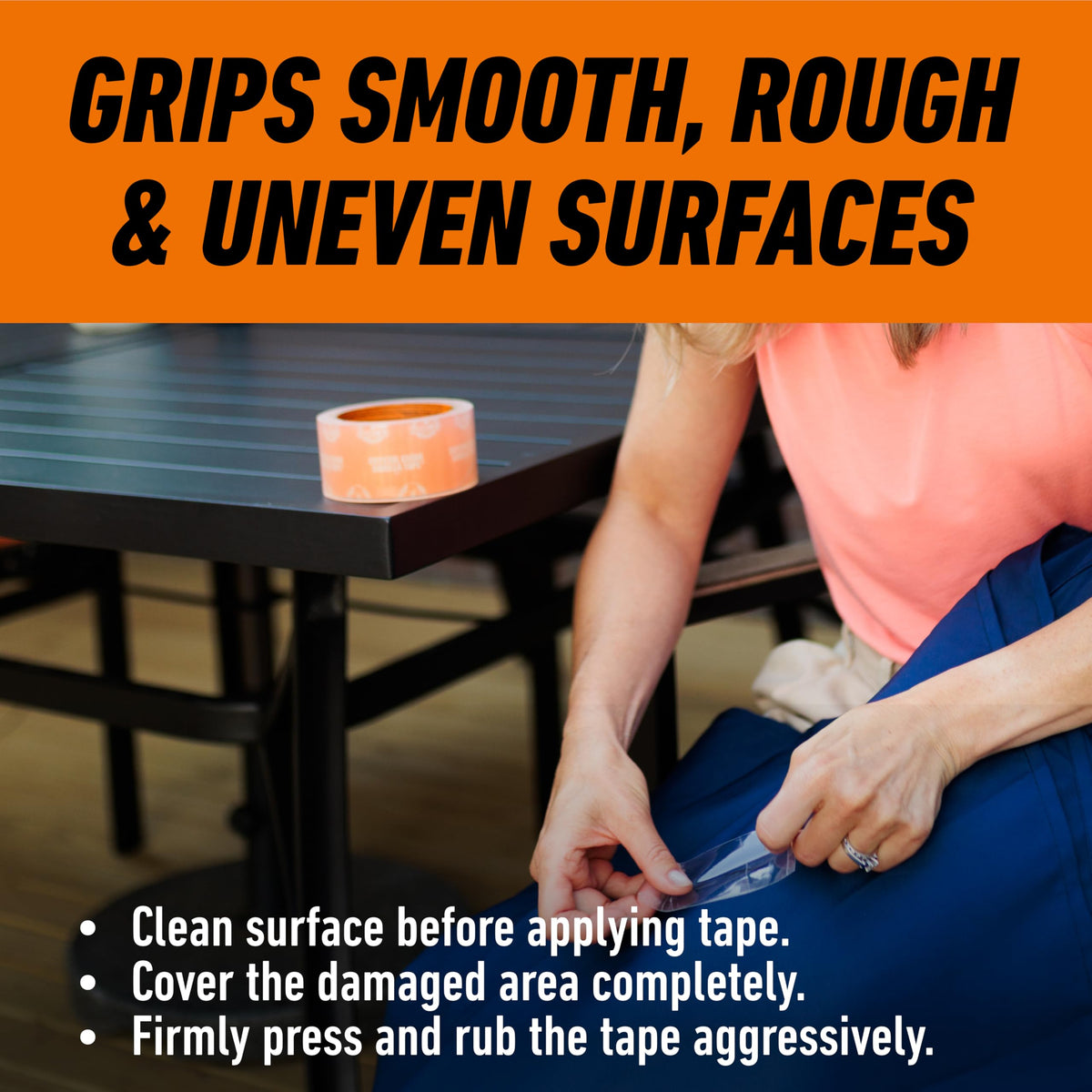 Gorilla Crystal Clear Tape – Weather Resistant 6-Pack