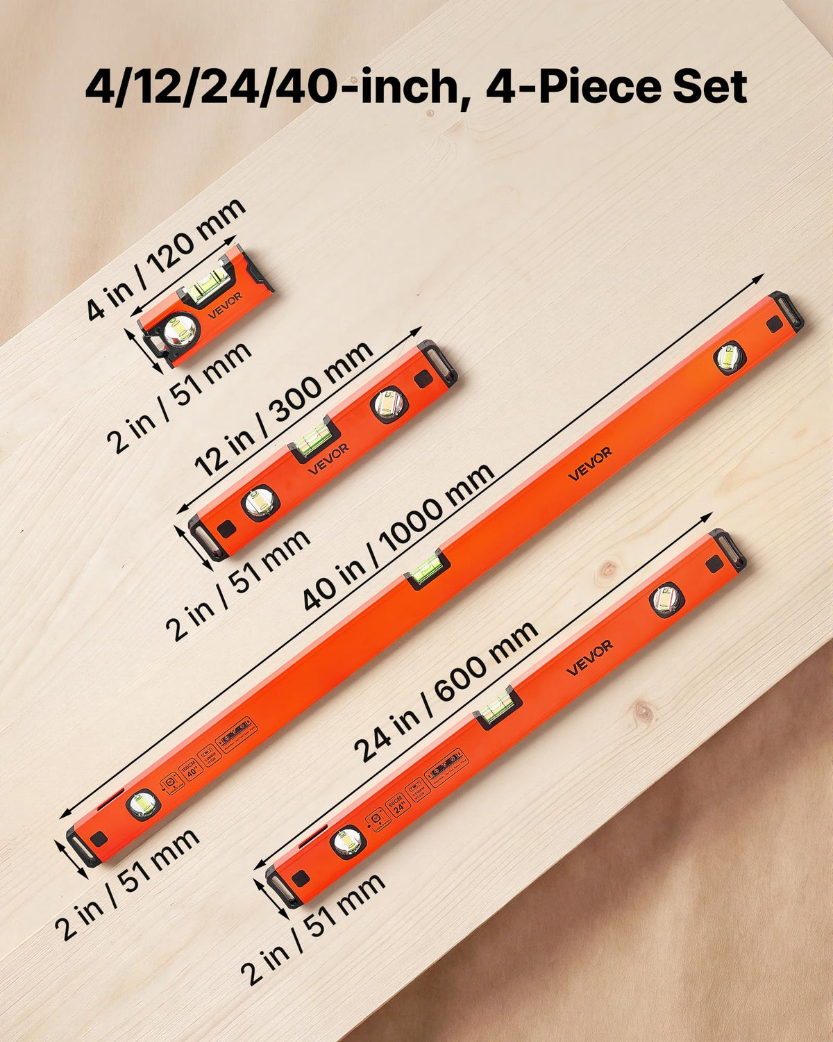 Magnetic Torpedo Level with Aluminum Alloy Body