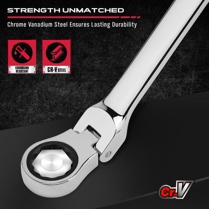 SAE & Metric Combination Wrench Set for Repairs
