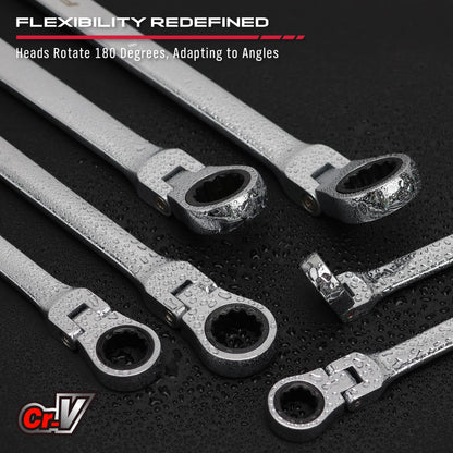 SAE & Metric Combination Wrench Set for Repairs
