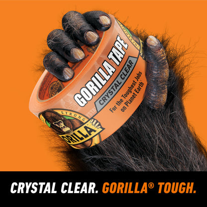 Gorilla Crystal Clear Tape – Weather Resistant 6-Pack